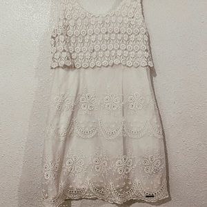a&f white dress